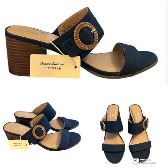 NWT Tommy Bahama Blue Tonia sandals - Picture 1 of 7
